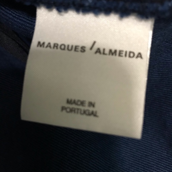 Marques Almeida frayed denim tank top with zip - Picture 10 of 14